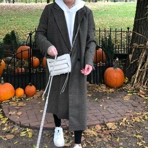 Zara Oversized Plaid Coat